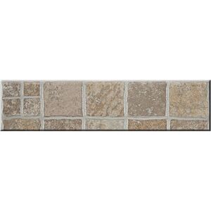 Tecnomat BATTISCOPA SELCIATI SAND BEIGE 8x33,3 cm 8 PEZZI GRES PORCELLANATO