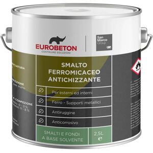 Eurobeton Sanmarco SMALTO FERROMICACEO EB SANMARCO 2,5 l CANNA DI FUCILE 10 m² CON 1 l