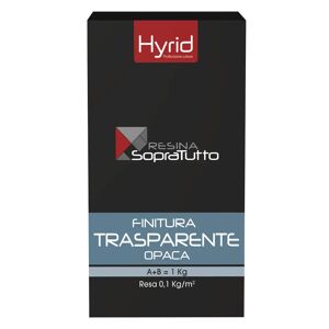 Hyrid By Covema FINITURA TRASPARENTE OPACA HYRID BICO 1 kg INCOLORE RESINA SOPRATTUTTO