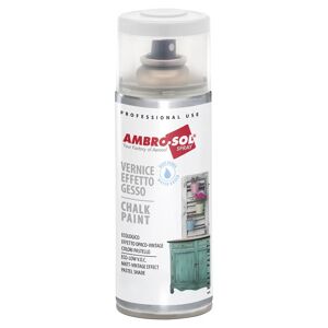 Ambrosol SMALTO SPRAY  EFFETTO GESSO OPACO AZZURRO 400 ml 5 m² CON 1 l