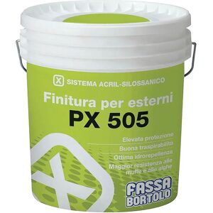 Fassa FINITURA ACRILSILOSSANICA PX505  14 l BIANCA RIEMPITIVA 4-5 m² CON 1 l A 2 MANI