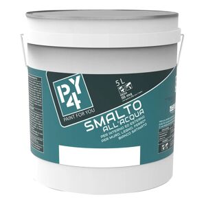 Tecnomat SMALTO ACQUA SATINATO P4Y 5 l BIANCO INTERNO ESTERNO  8-10 m² CON 1 l