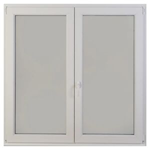 Tecnomat PORTA FINESTRA IN PVC BIANCA 2 ANTE CON SERRATURA 120x220 cm (LxH)