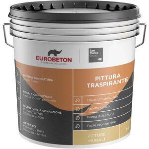 Eurobeton Sanmarco PITTURA TRASPIRANTE EUROBETON SMARCO 14l BIANCO 4-5 m² CON 1 l A 2 MANI