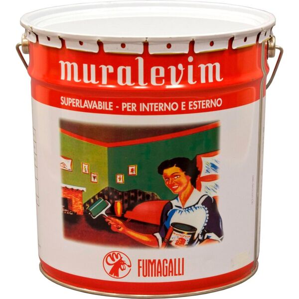 fumagalli muralevim pittura lavabile idropittura vernice muro confezione 14 litri - muralevim