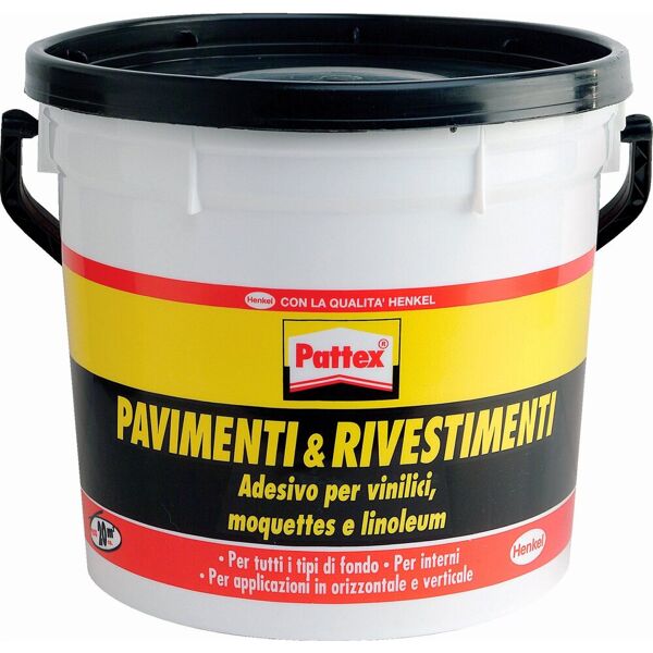 pattex pavimenti colla vinilica speciale per moquettes e linoleum confezione 5 kg - pavimenti&rivestimenti