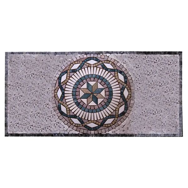 arna rosone tappeto treviso 132x66x0,7 cm pietra