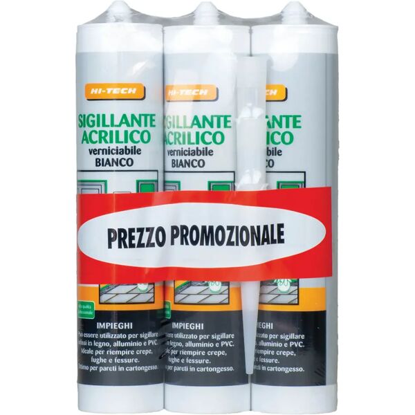 sigill ante acrilico hi-tech  280 ml bianco verniciabile - 3 pezzi