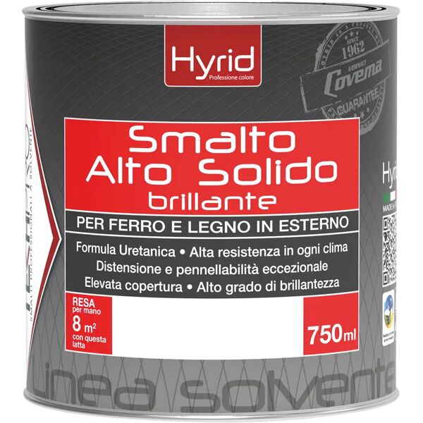 hyrid by covema smalto alto solido covema  0,75 l brillante verde persiana 8 m² con 1 l