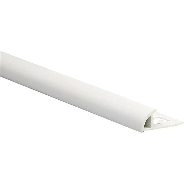 arcansas profilo ecorond pvc satinato bianco 250 cm h 8 mm