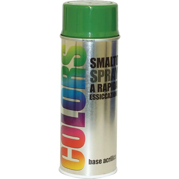 motip smalto spray colors  ral 6002 verde foglia 400 ml 2 - 4 m² con 1 l