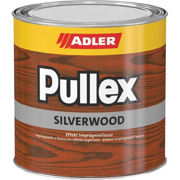 adler_vernici finitura a finire legno adler 750 ml pullex silverwood grigio alu solvente 4 m² con 1 l