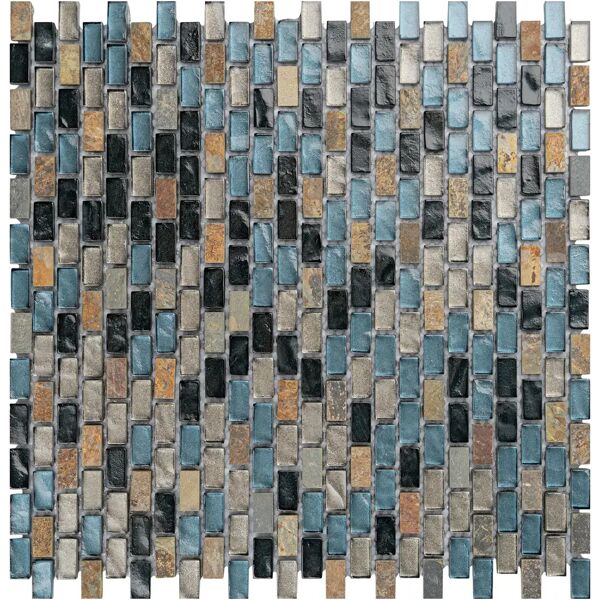 tecnomat mosaico kilimangiaro 28,8x28,6x8 cm mix marmo e vetro vendita al foglio