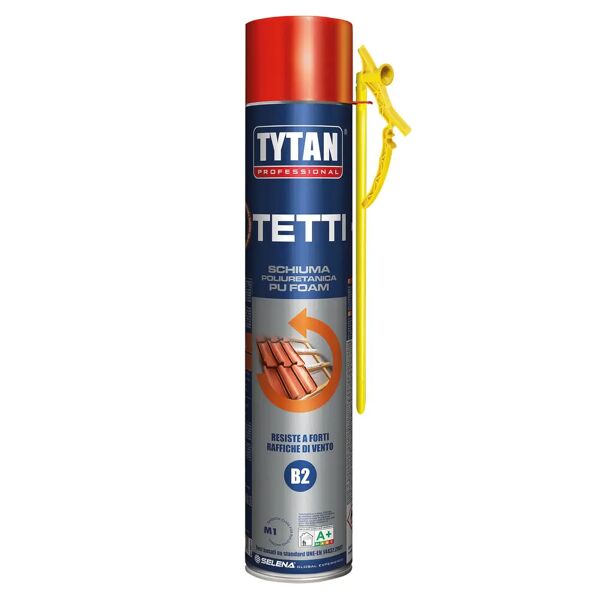 tytan schiuma poliuretanica  tetti 750ml manuale ergo erogatore per tegole e coppi