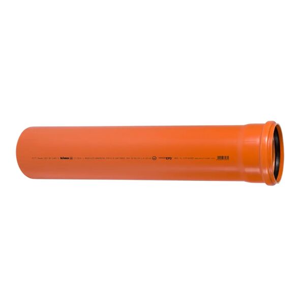 fitt tubo per fognatura c/oring Ø 110 mm 3 m  pvc-u uni en 1401-1 2009