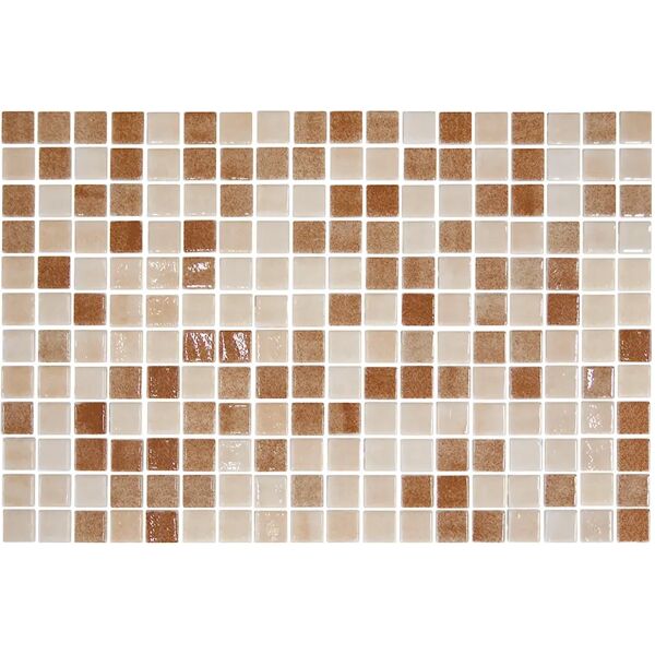 tecnomat mosaico mix marrone 31x46,7x0,49 cm pei 3 r4 pasta di vetro