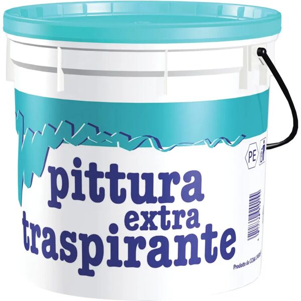 cipir pittura extra traspirante  bianca 4 l ideale bagni cucine 4-5 m² con 1 l a 2 mani