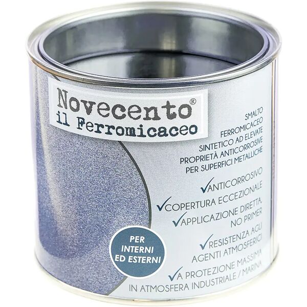 cera_novecento smalto ferromicaceo novecento 250 ml   grana media grigio chiaro   8-10 mq/lt da diluire