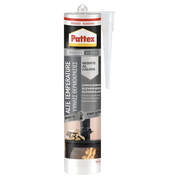 pattex silicone acetico  alte temperature rosso 280 ml