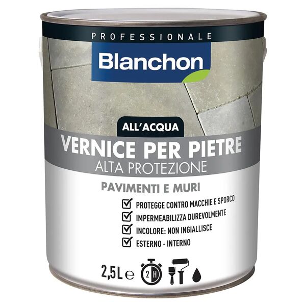 tecnomat vernice pietre blanchon all'acqua 2,5 l incolore opaco 12 m² con 1 l pronto uso