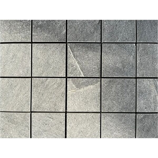 tecnomat mosaico slate grigio 5x5 cm foglio 30x30 cm pei3 r9 gres porcellanato