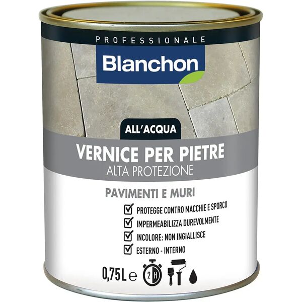 tecnomat vernice pietre blanchon all'acqua 0,75 l incolore opaco 12 m² con 1 l pronto uso