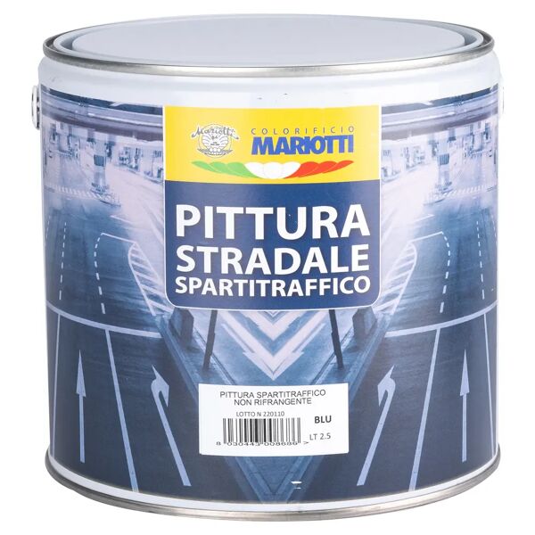 mariotti vernice spartitraffico  blu 2,5 l non rifrangente 1-1,5 m² con 1 l