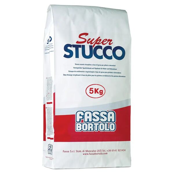 fassa rasante in polvere  superstucco sacco 5 kg riempitivo a base gesso