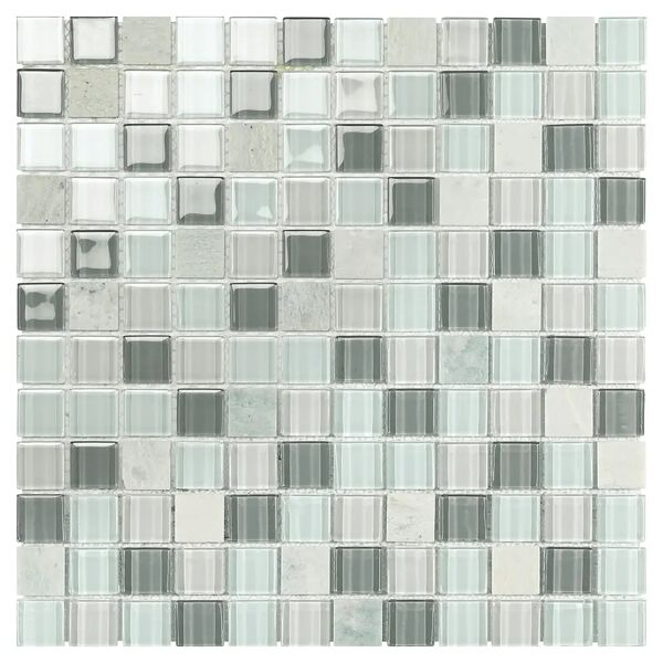 tecnomat mosaico cordoba acquamarina 29,8x29,8x0,4 cm al pezzo mix marmo e vetro