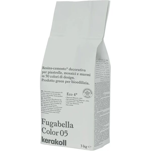 kerakoll stucco fugabella color  05 3 kg fuga 0-20 mm uso interno ed esterno