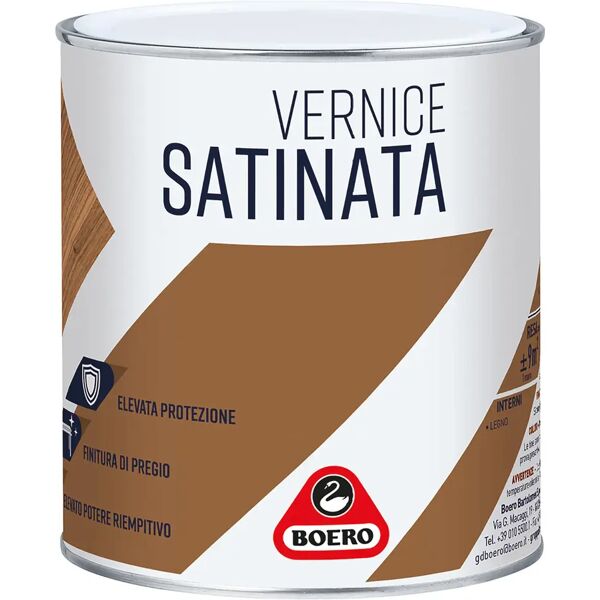 boero vernice legno a solvente  0,75 l incolore satinato 11 m² con 1 l pronto uso