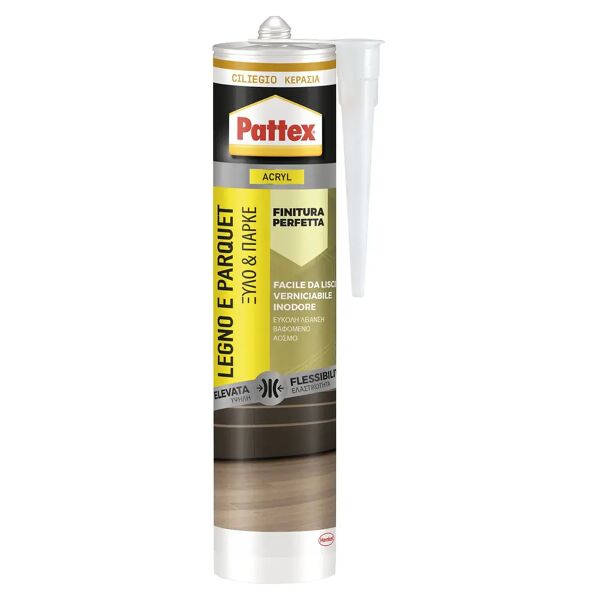 pattex silicone acrilico legno e parquet  ciliegio 280 ml