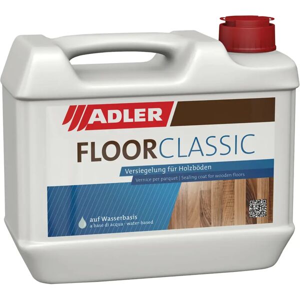 adler_vernici vernice per parquet ad acqua adler 5 l floor classic semi opaco 8-10 m² con 1 l