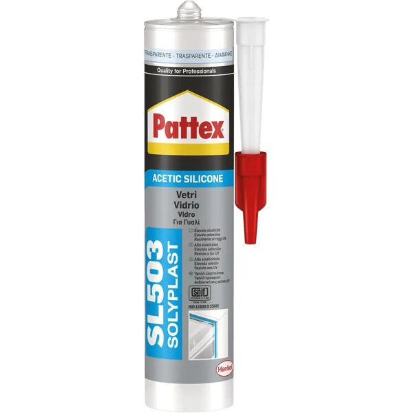 pattex silicone acetico  acquari  alto modulo elastico trasparente 300 ml