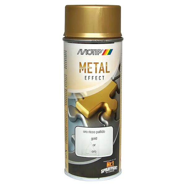 motip smalto spray  effetto metalli preziosi oro 400 ml 3 m² con 1 l