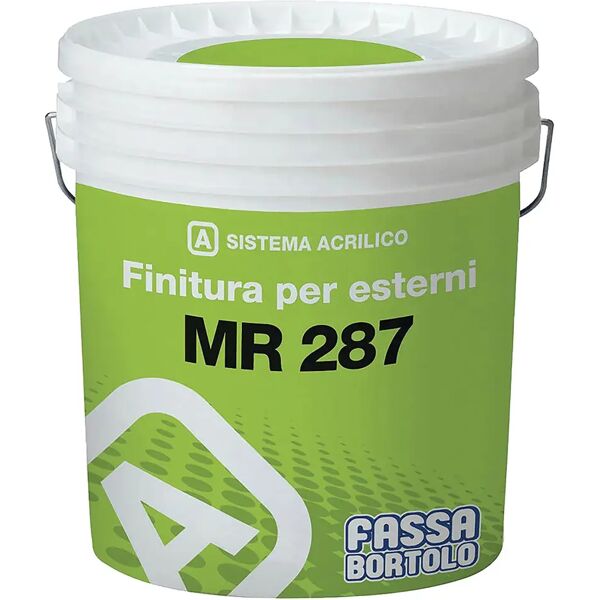 fassa idropittura al quarzo mr287  14 l bianca ad alto riempimento 3-4 m²  con 1 l a 2 mani