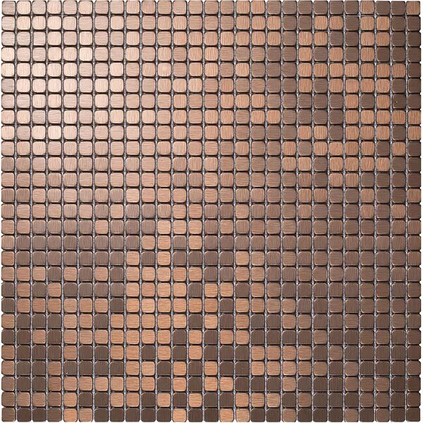 tecnomat mosaico interno ronda brown 30,4x30,4x0,4 cm d-bond / alluminio