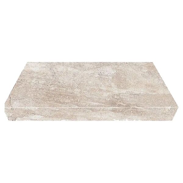 graeba elemento ad elle monolitico pietra panna 15x30x4 cm 4 pezzi pei 3 r10 gres porcellanato