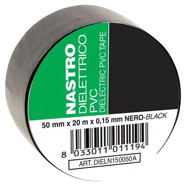 facot nastro adesivo pvc isolante altezza 5 cm lunghezza 20 m nero