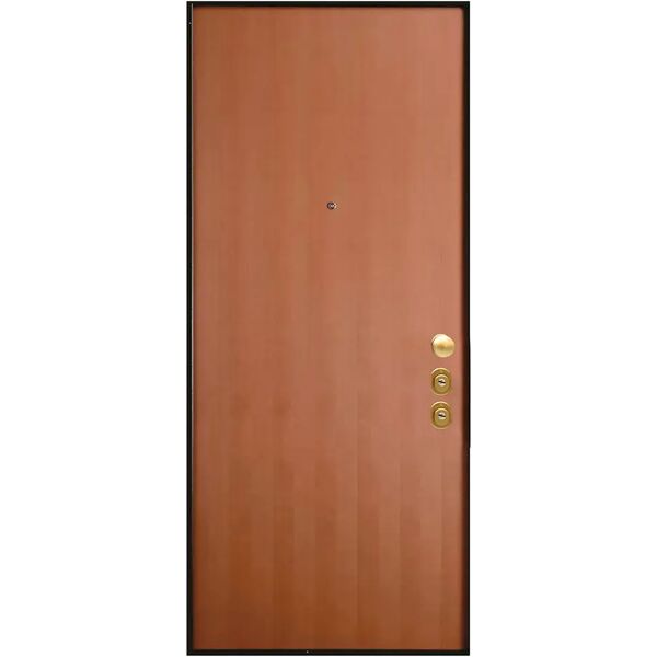 tecnomat porta blindata wood doppio cilindro apertura spinta a sinistra 210x90 cm (hxl)