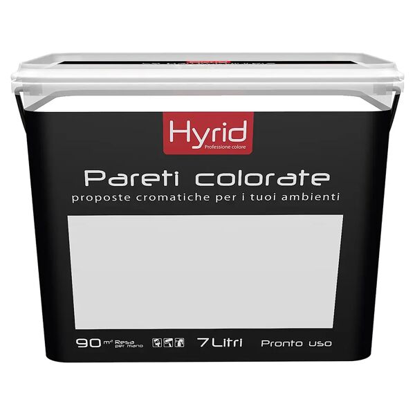 hyrid by covema idropittura lavabile traspirante hyrid bianco puro 7 l interno 5-6 m² con 1 l a 2 mani