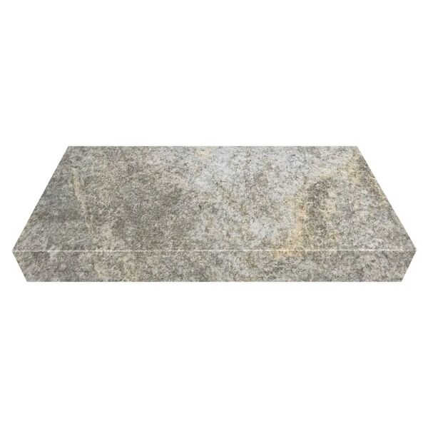 graeba elemento ad elle monolitico aspen grigio 15x30x4 cm 4 pezzi pei 3 r10 gres porcellanato