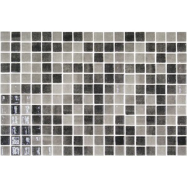 tecnomat mosaico mix nero 31x46,7x0,49 cm pei 3 r4 pasta di vetro