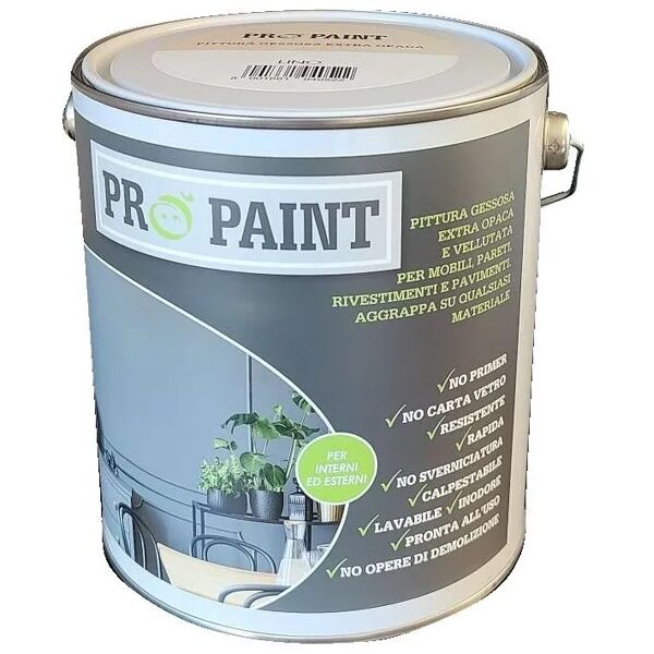 cera_novecento smalto acqua gessoso novecento propaint 2,5 l grigio fumo per shabby chic 14 m² con 1 l