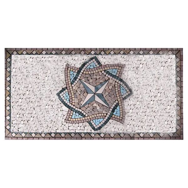 arna rosone tappeto oregon 132x66x0,7 cm marmo