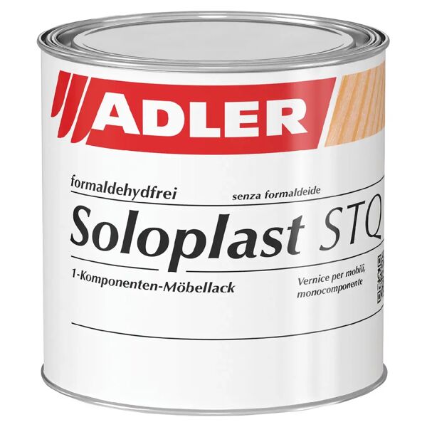 adler_vernici vernice per mobili solvente adler 750 ml soloplast incolore lucido 10 m² con 1 l