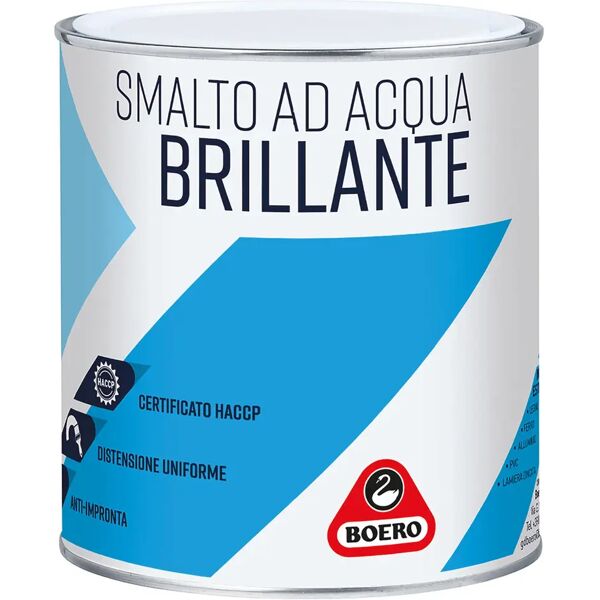 boero smalto acqua brillante  rosso vivo 0,75 l ferro legno muro pvc 10-12 m² con 1 l