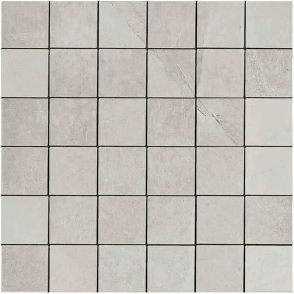 tecnomat mosaico slate w bianco 30x30x1 rettificato gres porcellanato