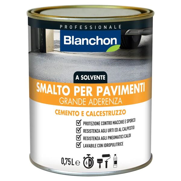 tecnomat smalto pavimenti blanchon solvente 0,75l alluminio 12 m² con 1 l pronto uso