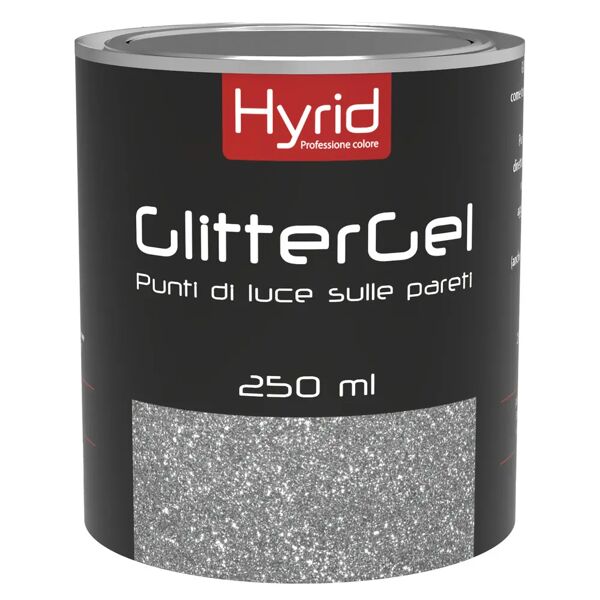 hyrid by covema glitter in gel hyrid 250 ml colore stelle d'argento